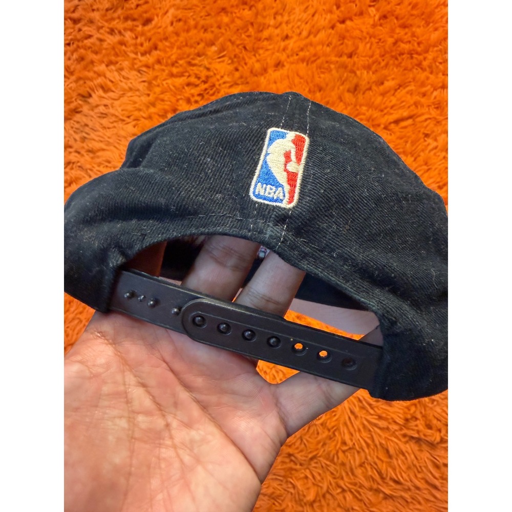 Vintage NBA Philadelphia 76ers Snapback Hat Black 90s Retro Logo Cap One Size - Picture 4 of 6